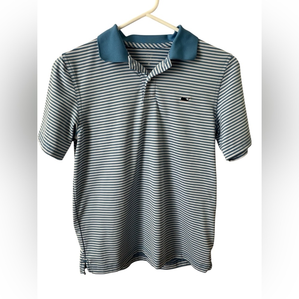 Vineyard Vines  Striped Golf Outdoor Performance  Polo Shirt Size: M